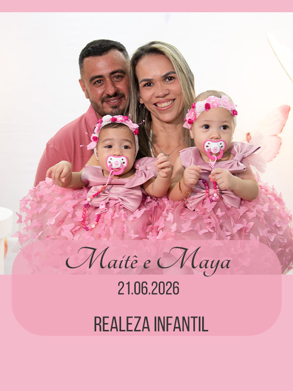 Festa de 1 ano de Maitê e Maya